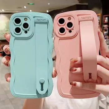 Чехол для телефона с фигурным волнистым ремешком для Iphone 14 13 12 11 Pro Max Xr Xs Max Xs 13pro 11 14 Plus, противоударный бампер, мягкая задняя крышка For iPhone 13Pro Max