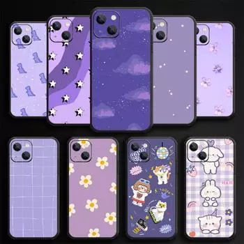 Чехол для телефона с фиолетовой художественной росписью для iPhone Samsung Galaxy Redmi Xiaomi Oppo OnePlus Note SA 7 8 9 10 11 12 13 14 20 21 22 23 53 54 Pro Max Plus Ultra iPhone 6 or 6S