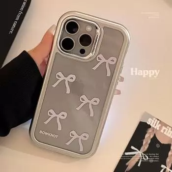 Чехол для телефона с фиолетовым бантом 15promax