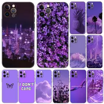 Чехол для телефона с фиолетовым рисунком для iPhone Samsung Galaxy Redmi Xiaomi Oppo OnePlus Note SA 7 8 9 10 11 12 13 14 20 21 22 23 53 54 Pro Max Plus Ultra iPhone 6 or 6S