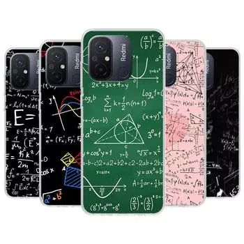 Чехол для телефона с физикой, химической и математикой для Xiaomi Redmi 12 12C 10 10C 10A 9T 9C 9A 9 8 8A 7 7A 6 6A K20 K30 K40 Pro S2 Fundas C Redmi 12