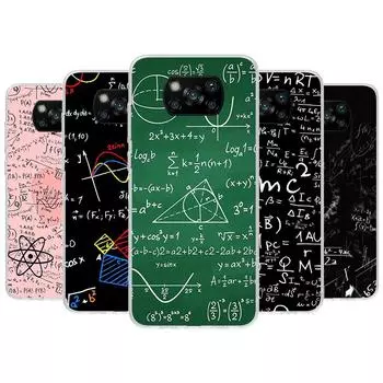 Чехол для телефона с физикой, химической и математикой для Xiaomi Poco X3 Nfc X4 Gt X5 Pro M5S M4 M3 M2 F5 F4 F3 F2 F1 Mi Note 10 Fundas Shell Xiaomi Poco F5 Pro