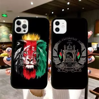 Чехол для телефона с флагом Афганистана, силиконовый чехол из ПК + ТПУ для iPhone 11 12 13 Pro Max 8 7 6 Plus X SE XR Hard Fundas iphone 14