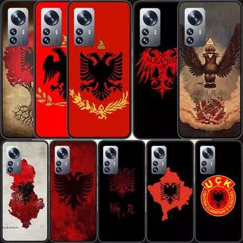 Чехол для телефона с флагом Албании для Xiaomi Mi 12 11T 10T 9T Pro 12X 11i 11 Ultra 10 Lite 5G 9 8 6X 5X Capa Coque Xiaomi Mi 5X