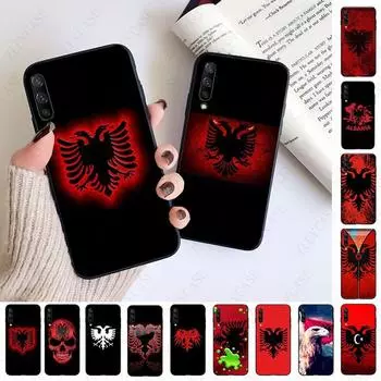 Чехол для телефона с флагом Албании и орлом для Samsung Galaxy A51 A71 A21S A10 A20S A20E A30S A40 A50 A70 A11 A40 M31 M30S Galaxy A10