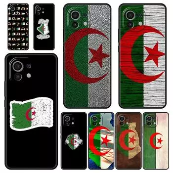 Чехол для телефона с флагом Алжира для Xiaomi 14 13 12 11 Lite 13T 12T 11T Pro 9T Mi Poco X6 X5 M3 X3 Pro F5 F4 F3 5G силиконовый черный чехол Xiaomi Mi 9T