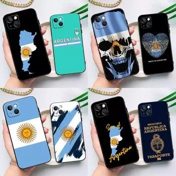Чехол для телефона с флагом Аргентины для iPhone 15 14 Pro Max 11 13 12 Mini X XR XS Max SE 2020 7 8 Plus, чехол iPhone 11
