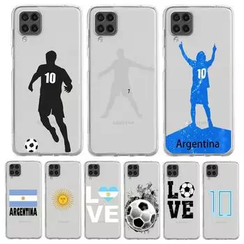 Чехол для телефона с флагом Аргентины Soccer 10 для Samsung Galaxy A51 A71 A21S A12 A11 A31 A52 A41 A32 A23 A33 A53 A73 A03S A13 5G Samsung A33 5G