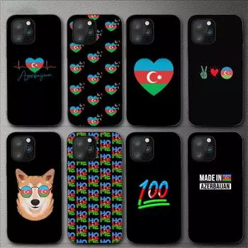 Чехол для телефона с флагом Азербайджана для Iphone 11 12 Mini 13 14 Pro Xs Max X 8 7 6s Plus 5 Se Xr Shell iPhone6