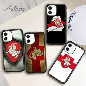 Чехол для телефона с флагом Беларуси для iPhone 11, 12, 13, 14 Pro Max mini X XR XS SE 2020 5, 6S, 7, 8 Plus, Samsung Galaxy S21 S22, чехол iPhone 6plus