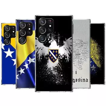 Чехол для телефона с флагом Боснии и Герцеговины для Samsung Galaxy S24 S23 S22 Ultra S21 S20 Fe S10 Plus S10E S9 S8 + Shell Coque Samsung S24