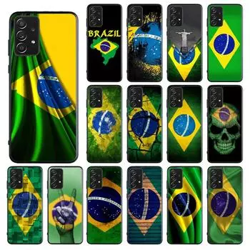 Чехол для телефона с флагом Бразилии Brasilien Flagge для Samsung Galaxy A13 A22 A12 A32 A71 A11 A21S A33 A52 A72 A51 A50 A70 A31 M31 A22 5G