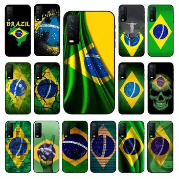 Чехол для телефона с флагом Бразилии Brasilien Flagge для VIVO Y31 Y21 Y70 Y21S Y20 Y72 1907 Y12 Y11S Y53S Y33S Y55 Y76 Y51 Y15S Y01 VIVO Y31