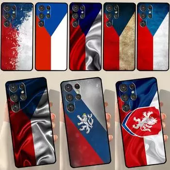 Чехол для телефона с флагом Чешской Республики для Samsung Galaxy S23 S21 S22 Ultra S8 S9 S10 Note 10 Plus S20 FE Cover Funda Galaxy S9