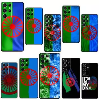 Чехол для телефона с флагом цыганского цыгана для Samsung Galaxy S21 Ultra S20 FE S8 S9 S10 S22 Plus Note 20 Ultra с полным покрытием Galaxy S9 Plus