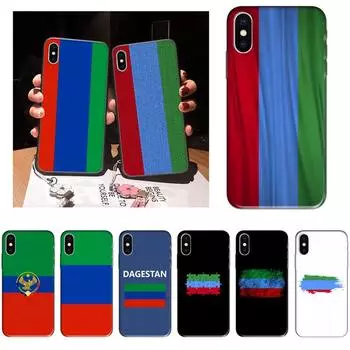 Чехол для телефона с флагом Дагестана для iPhone 11 12 Mini 13 Pro XS Max X 8 7 6s Plus 5 SE XR iPhone11