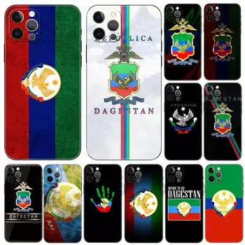 Чехол для телефона с флагом Дагестана для iPhone 5 5S 2020se 6 6s 7 8 plus x 10 XR XS 11 12 13 mini pro MAX, черная задняя крышка из ТПУ iphone 5 5S SE 2016