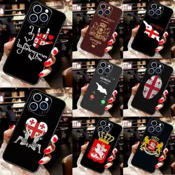 Чехол для телефона с флагом Грузии для iPhone 12 11 14 Pro MAX XR X XS Max, чехол для iPhone 13 Pro Max 7 8 Plus SE2 iPhone 6 6s