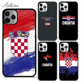 Чехол для телефона с флагом Хорватии и гербом для iPhone 11 12 13 14 Pro Max mini XR XS SE 2020 6S 7 8 Plus Samsung Galaxy S21 S22 iPhone 6plus