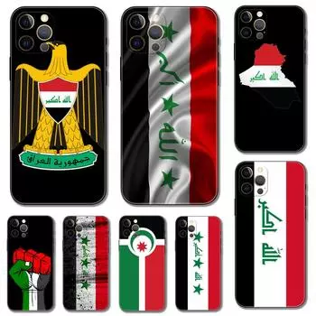 Чехол для телефона с флагом Ирака для iPhone 5 5S 2020se 6 6s 7 8 plus x 10 XR XS 11 12 13 mini pro MAX, черная задняя крышка из ТПУ iphone 5 5S SE 2016