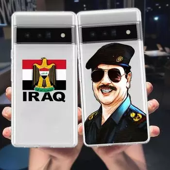 Чехол для телефона с флагом Ирака Саддама Хусейна для Google Pixel 8 7 6 Pro 6A 5 4 5A 4A 3A XL 5G силиконовый противоударный мягкий прозрачный чехол Fundas Pixel 7 Pro