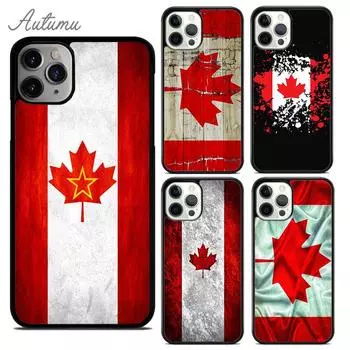 Чехол для телефона с флагом Канады для iPhone 11 12 13 14 Pro Max mini X XR XS SE 2020 5 6S 7 8 Plus Samsung Galaxy S21 S22 iPhone 6plus