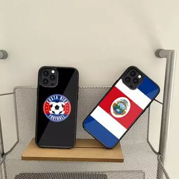 Чехол для телефона с флагом Коста-Рики для Samsung S7 S8 S9 S10 S20 S30 Edge Plus Note 7 5 8 9 10 20 Pro Shell Silicone PC+TPU Cover Samsung S21 5G