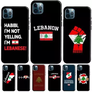 Чехол для телефона с флагом Ливана для iPhone 13 11 Pro Max 12 mini X XR XS Max 6S 7 8 Plus SE 2020, задняя крышка iphone 5 5S SE