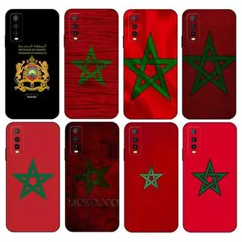 Чехол для телефона с флагом Марокко для VIVO Y31 IQOO U5 U5x 9 V21e V23 Y31s Y73 X60 X70 X80 Y33s Y21 Y76 Y15s T1 Pro Plus VIVOY76 5G