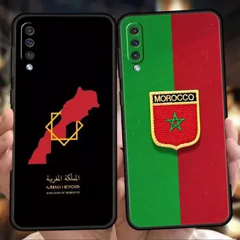 Чехол для телефона с флагом Марокко и паспортом для Samsung A15 A13 A51 A71 A41 A31 A21S A03S A05 A12 A32 A52 A22 A23 A25 A33 A53 A73 5G Cover Samsung A31