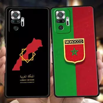 Чехол для телефона с флагом Марокко и паспортом для Xiaomi Redmi Note 12 5G 10C 10 11 9 8 Pro Plus 9S 7 8T 9T 9A 8A 9C K50 K40 игровой чехол Redmi Note 9