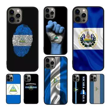 Чехол для телефона с флагом Никарагуа для iPhone 11 12 13 14 Pro Max mini XR XS SE 2020 6 7 8 Plus Samsung S21 S22 Coque Fundas iPhone 6plus