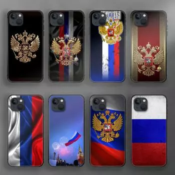 Чехол для телефона с флагом России для iPhone Samsung Galaxy Redmi Xiaomi Oppo OnePlus Note SA 7 8 9 10 11 12 13 14 20 21 22 23 53 54 Pro Max Plus Ultra TPU Soft iPhone 6 or 6S