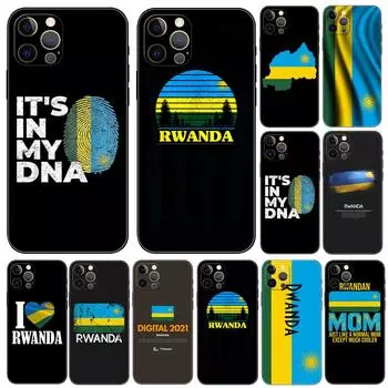 Чехол для телефона с флагом Руанды для iPhone 5 5S 2020se 6 6s 7 8 plus x 10 XR XS 11 12 13 mini pro MAX, черная задняя крышка из ТПУ iphone 5 5S SE 2016