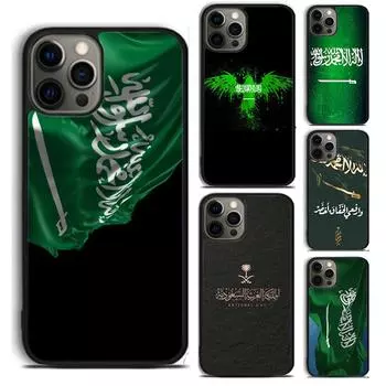 Чехол для телефона с флагом Саудовской Аравии для iPhone 5 6 7 8 Plus X XR XS SE2020 Apple 11 12 13 mini Pro Max Galaxy S10 S20 S21 iPhone 5 5S SE