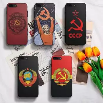 Чехол для телефона с флагом Советского Союза Fundas, чехол для Iphone 6 6s 7 8 Plus Xr X Xs 11 12 13 Mini Pro Max iphone xs max