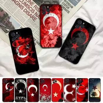 Чехол для телефона с флагом Турции для Iphone 8 7 6 6s Plus X Se 2020 Xr Xs 14 11 12 13 Mini Pro Max мобильный чехол For iphone 14 pro