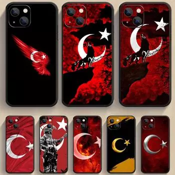 Чехол для телефона с флагом Турции для iPhone Samsung Galaxy Redmi Xiaomi Oppo OnePlus Note SA 7 8 9 10 11 12 13 14 20 21 22 23 53 54 Pro Max Plus Ultra TPU Soft iPhone 6 or 6S