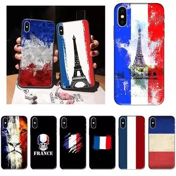 Чехол для телефона с французским флагом для iPhone 11 12 Mini 13 Pro XS Max X 8 7 6s Plus 5 SE XR iPhone12