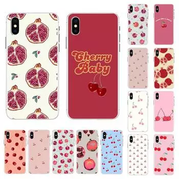 Чехол для телефона с фруктами, красным гранатом и вишней для iPhone 13 11 12 pro XS MAX 8 7 6 6S Plus X 5S SE 2020 XR 12 or 12 pro