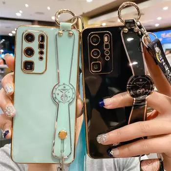 Чехол для телефона с гальваническим покрытием через плечо для Samsung S23 S22 Ultra S21 S20 FE A14 A24 A34 A54 A13 A23 A33 A53 A12 A22 A32 A52 A50 A51/iphone 15 14 iphone 7 8 белый