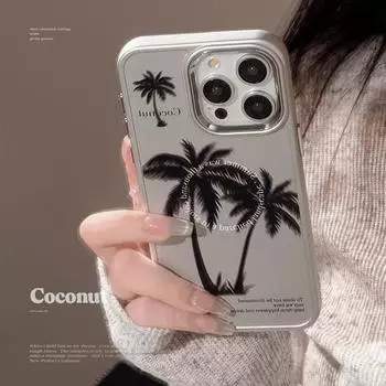 Чехол для телефона с гальваническим покрытием из летней кокосовой пальмы 15promax