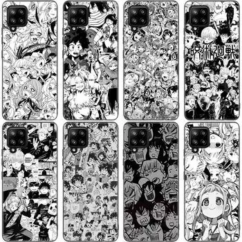Чехол для телефона с героями комиксов аниме для Samsung Galaxy A12 A02S A22 A32 A52 A72 A71 A51 A41 A31 A21 A11 A50 A70 A10S A20S, черный чехол Samsung A02