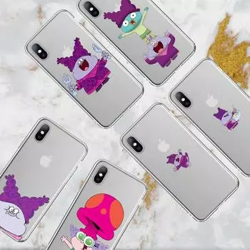 Чехол для телефона с героями мультфильмов Chowder TV для iPhone 11 12 Mini 13 14 15 Pro XS Max X Plus SE XR, прозрачный чехол iPhone15plus