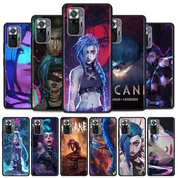 Чехол для телефона с героями мультфильмов Arcane Anime для Xiaomi Redmi Note 9S 9 5G 10 4G 8 Pro 9C 9 K40 9A 8T 7A 9T 8A 11, защитный чехол Redmi 10