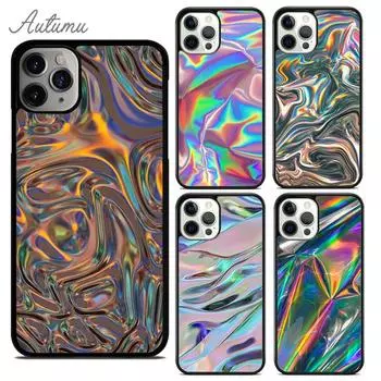 Чехол для телефона с голографическим принтом Dope Trippy для iPhone 11 12 13 14 Pro Max mini XR XS SE 2020 7 8 Plus Samsung S21 S22 iPhone 6plus