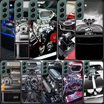 Чехол для телефона с гоночным двигателем и обнаженными мышцами для Samsung Galaxy A12 A22 A32 A42 A52 A72 A54 A34 A24 A14 A73 A53 A33 A23 A13 5G Samsung A32 4G