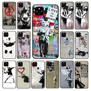 Чехол для телефона с граффити Бэнкси в стиле стрит-арт для Google Pixel 7 Pro 7 6A 6 Pro 5A 4A 3A Pixel 4 XL Pixel 5 6 4 3 XL 3A XL 2 XL Google Pixel 2