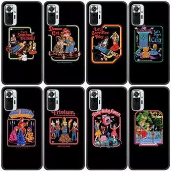 Чехол для телефона с графикой «Хэллоуин» для Xiaomi Redmi Note 11 10 9 8 Pro 11T 10T 10S 9S 8T 9 9A 9C 9T, черный чехол Redmi 8