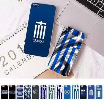 Чехол для телефона с греческим национальным флагом Греции для iPhone 13 11 12 pro XS MAX 8 7 6 6S Plus X 5S SE 2020 XR 12 Pro Max